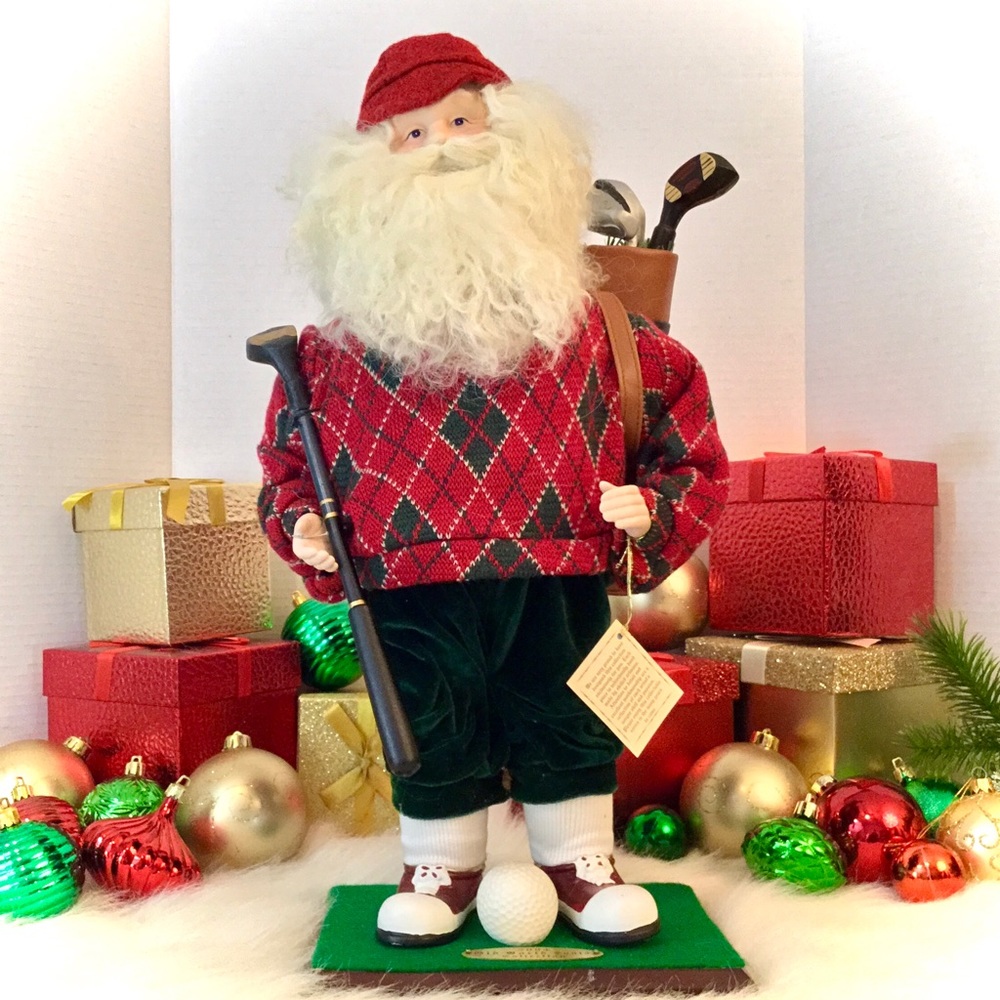 Vintage Dept 56 Limited Edition 2004 Old World Collection Santa Golfer - Picture 12 of 12